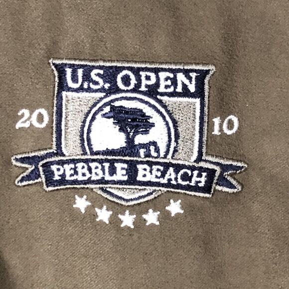 Zero Restrictions Vest Mens XL Snap Button Microsuede Perfomance Golf US Open - Picture 3 of 13